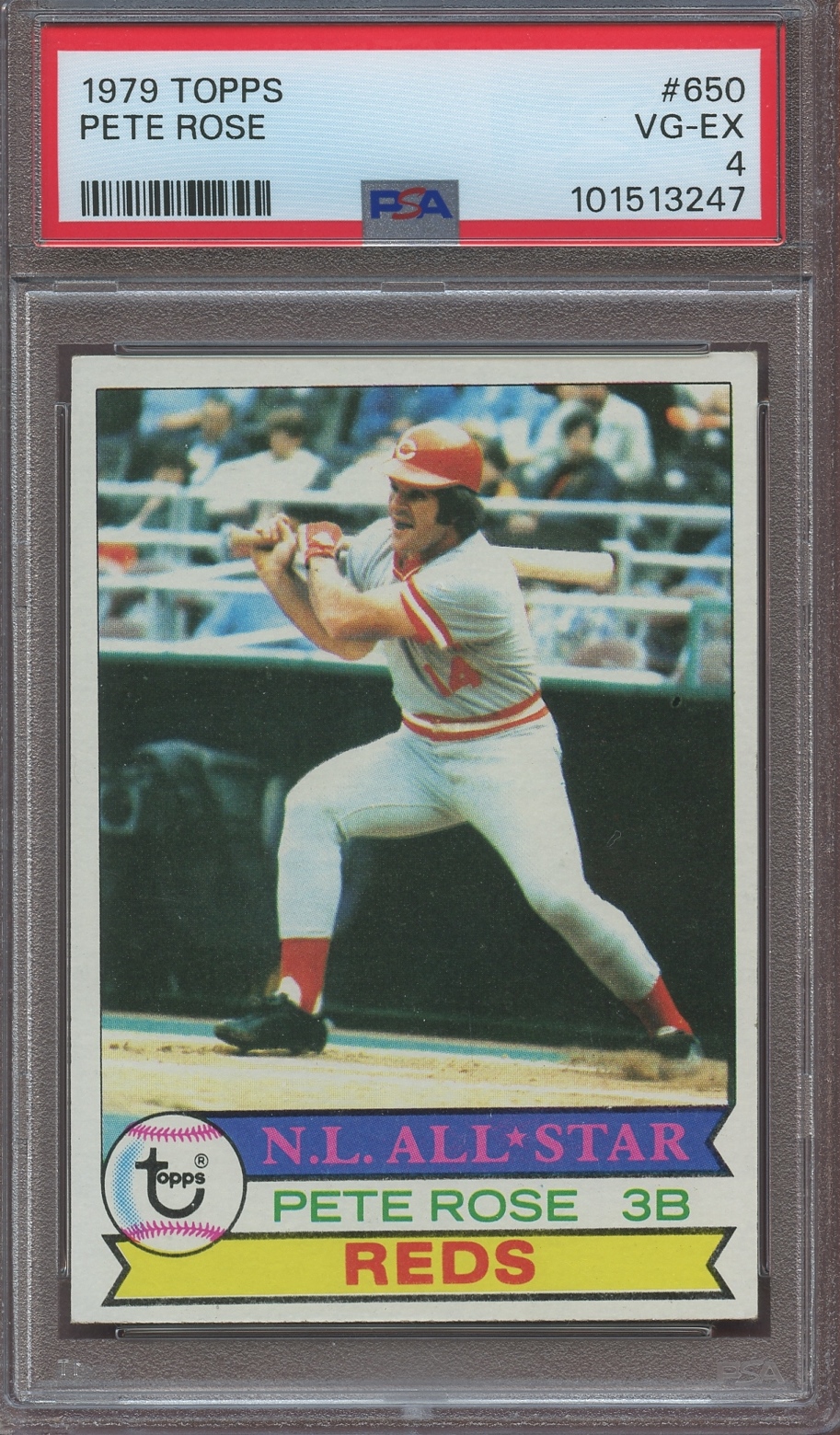 1979 Topps #650 Pete Rose PSA 4